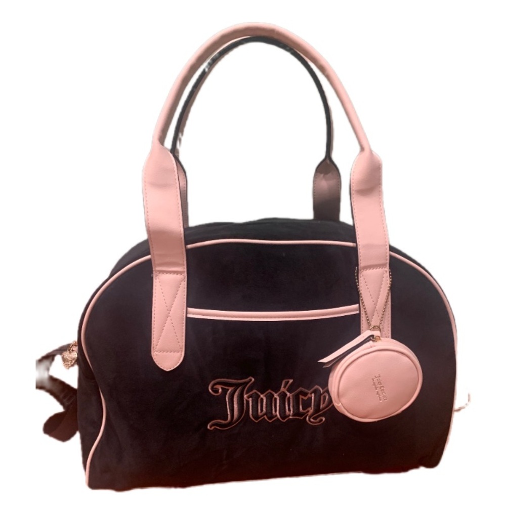Juicy Couture Pink/Black Large Travel Bag.